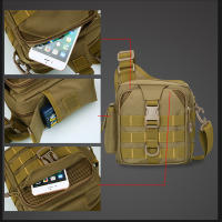 Bolso Táctico Pequeño para Hombres con Correa USB Bolso de Hombro Camuflaje para Escalar al Aire Libre Bolsas de Mensajero Deportes de Ocio Impermeables - details 1