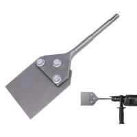 Raspador de suelo duradero de 4 pulgadas, raspador de pared de eliminación de acero de aleación, vástago redondo, piezas de martillos rotativos plateados, azulejos - details 6