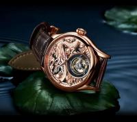 Reloj Mecánico de Tourbillon Premium Aesop Auténtico Dial de Dragón de Zafiro para Hombres - details 5