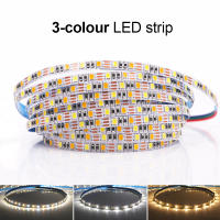 Tira de luces LED CCT, 5M, 2835, 5mm, 8mm, cc 5V, WW, CW, temperatura de Color, cinta Flexible ajustable, Fita - details 0