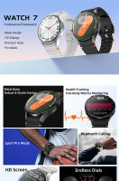El nuevo reloj inteligente de salud WATCH 7 MAX cuenta con registros de ejercicios, monitoreo de salud, llamadas telefónicas, escucha de música y operación con pantalla táctil completa. - details 0