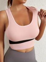 Sujetadores Deportivos De Bloque De Color, Sujetador Íntimo Cómodo Y Transpirable, Lencería Y Ropa Interior para Mujer, 4 piezas - details 5
