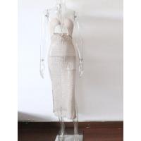 Vestido de Playa de Punto con Cordones de Verano Vestido Maxi de Crochet Metálico para Mujeres - details 2