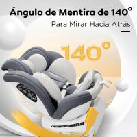 Silla de coche con Isofix giratoria 360 °   Grupo 0+/1/2/3, 0-12 años, 40-150 cm (Gris oscuro i-Size) - details 16