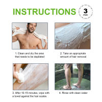 La crema depilatoria para hombres EAST MOON es suave y no irritante para brazos, axilas, piernas y todo el cuerpo. Limpia y nutre el - details 3