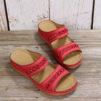 Zapatillas de tacón de cuña para mujer, zapatos informales de verano - details 4