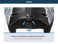 Casco snowboard mujer hombre aire libre seguro Equipo Protector - details 6