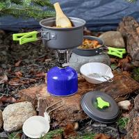 Juego de Utensilios de Cocina Portátiles Duraderos Utensilios de Camping con Vajilla y Bolsa de Almacenamiento Práctica - details 4