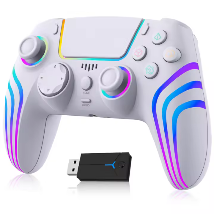 Mando Inalámbrico Compatible para PS5 Slim/PS5 Pro Gamepad Controlador de Juego para ps4/pc/switch/android/ios - 1