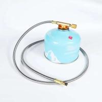Adaptador de estufa para acampar al aire libre, 100cm, tubo de reparación telescópico, junta convertidora de horno dividido, adaptador de tanque de gas - details 3