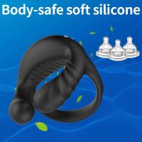 Leten Vibrador APP Control Anillo Vibrador Retraso Eyaculación Juguetes Sexuales para Hombres Pareja Anillo Dick Manga - details 7