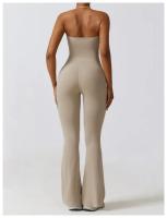 Monos de Yoga informales para mujer, chándal de una pieza, ropa deportiva, conjunto de gimnasio, pantalones acampanados - details 8