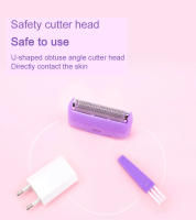 Depiladora recargable por USB para mujer, afeitadora corporal portátil, herramienta rotativa de eliminación de vello facial, piernas, Bikini y labios - details 3