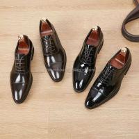 Vestido clásico de charol con logo Dropshipping para hombre, zapatos informales formales de estilo Oxford a la moda para caminar - details 1