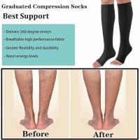 Calcetines de compresión antivenas varicosas, cuidado médico, Edema de circulación sanguínea, calcetines hasta la rodilla para diabéticos - details 6