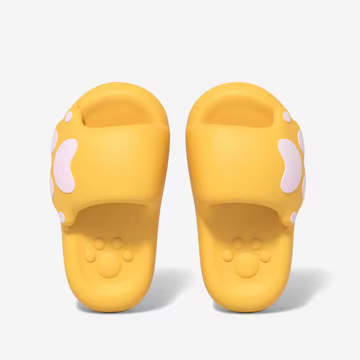 De dibujos animados de garra de gato zapatillas de las mujeres de verano interior hogar baño sandalias de fondo suave transpirable antideslizante pareja zapatillas frescas fuera desgaste - 1