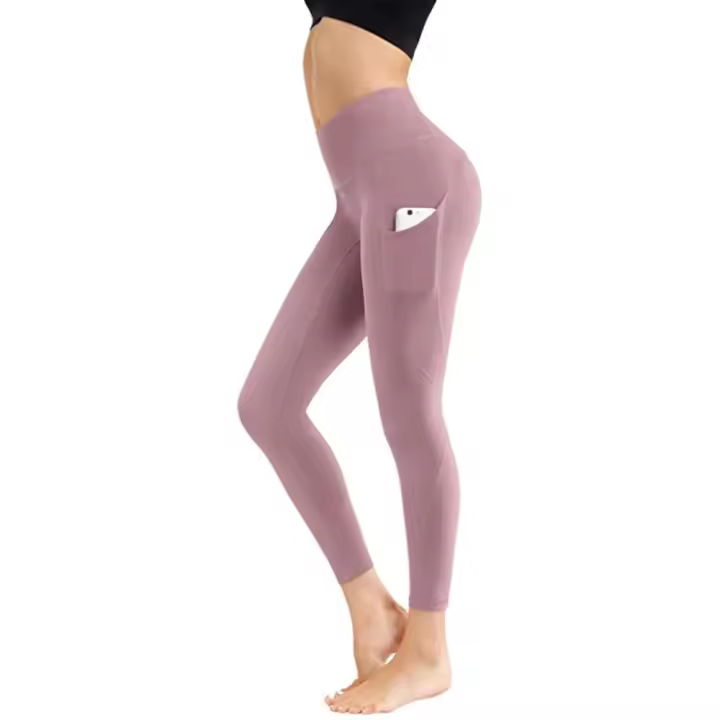 Pan de yoga de cintura alta con ockings sin costuras, push-pull para mujer, ropa deportiva para correr, bolsillo de entrenamiento - 1