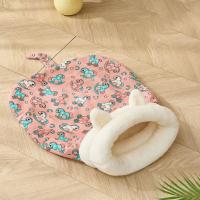 Saco de dormir grueso y cálido para gatos, con orejas, túnel suave, nido para gatos, forro polar de cordero, cómodo cojín para gatos y cachorros - details 2