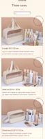 Bolsa de Cosméticos de Viaje Portátil Gran Capacidad, Multifuncional, Impermeable, Estuche de Maquillaje Transparente - details 3