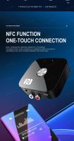 Receptor de Audio NFC con Bluetooth 5,3, 3,5mm, AUX, R/L, RCA, estéreo, sin pérdidas, adaptador inalámbrico de música HIFI, USB, u-disk, Control remoto de reproducción - details 6