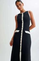 Elegante Vestido de Punto para Mujer Vestido Largo de Verano sin Mangas Estilo de Oficina Chic - details 4