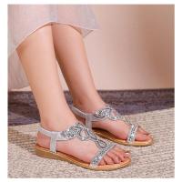 Sandalia Plana Mujer 2025 con Zarcillos Brillantes - Diseño Transpirable Boho Chic,Zapatos de Verano Cómodos para Playa y Fiesta,Moda Elegante Primavera-Verano - details 8