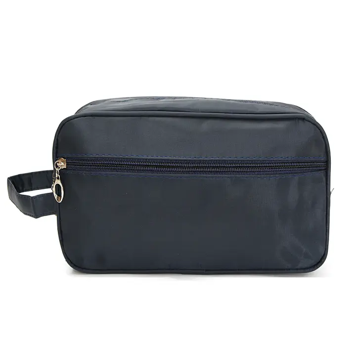 Neceser de viaje impermeable, bolsa de almacenamiento para ducha, estuche práctico, bolso de mano para hombre, negro - 1