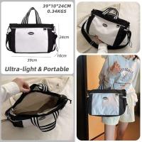Bolso de mano sencillo e informal de gran capacidad en 3 colores, bolso cruzado con correa de hombro extraíble para mujer Schultertasche - details 18