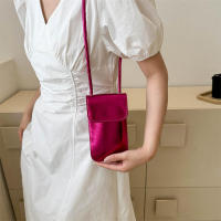 Bolso bandolera de cuero PU sólido para mujer, bolso para teléfono móvil - details 14