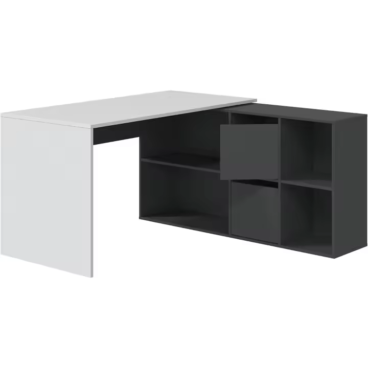 Escritorio Multiposición Reversible, Mesa Estudio, Mesa PC, Modelo Adapta XL - 1