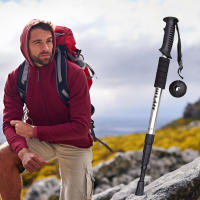 Bastón antigolpes para hombre y mujer, diseño ligero, no es fácil de romper, adecuado para mochilero y acampada - details 6