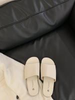 Diseño sentido nicho zapatillas plateadas de fondo plano zapatos de mujer ropa de verano junto al mar zapatillas frescas moda casual zapatos de playa - details 17
