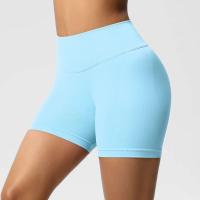 Pantalones cortos de gimnasio ajustados de estiramiento alto cómodos respirables deportivos de cintura para mujer, ropa deportiva para mujer para - details 38