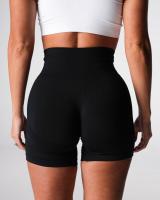 Nylon de poliéster catiónico de estilo europeo y americanoABPantalones cortos de Yoga sin costuras de flor oscura con elevación de cadera grande de hilo de alta elasticidad pantalones de Fitness - details 3