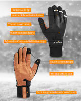 WEST ciclismo invierno guantes de deporte espesar alargar cálido equipo de ciclismo hombres mujeres al aire libre de esquí MTB guantes para motocicleta y bicicleta - details 2