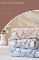Manta de Algodón Gaze de 4 Capas Cubierta Refrescante para Cama Doble Ideal para Verano - details 0