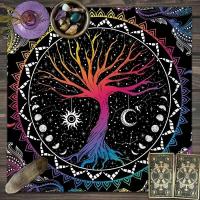 Decoración de brujería y astrología del Tarot del Árbol de la vida, papel tapiz de altar de adivinación de arte mágico de cartas de oráculo, 1 pieza - details 2