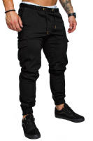 Pantalones deportivos elásticos sueltos para hombre con encaje, pantalones con entrepierna abierta, moda casual - details 15