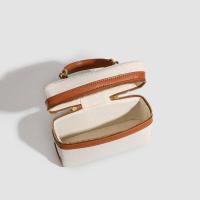 Mochila de Lujo Leten Bolsa de Almuerzo Retro de Lona Spliced Bolsa Cruzada Portátil para Mujeres - details 9