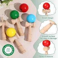 Bola de malabares profesional para niños, juguete de madera, Bola de captura en taza, juego tradicional, educación de - details 1