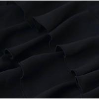 Elegante Vestido de Cintura con Volantes de Capas Negras Vestido de Fiesta de Verano sin Mangas y sin Espalda - details 7