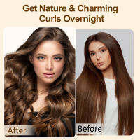 Rizador de calentamiento libre DIY de onda suave natural perezoso satinado, antes de dormir durante la noche, adecuado para todo tipo de cabello - marrón - details 11