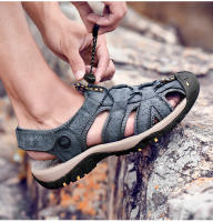 Nuevo Sandalias deportivas grandes de cuero para hombre, verano 2022 - details 10