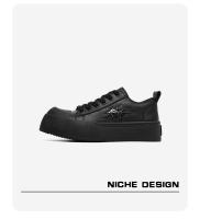 Nueva cabeza deformada, suela gruesa que aumenta los zapatos de junta casual negra para hombres y mujeres, zapatos deportivos de pareja. - details 4