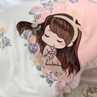 Funda nórdica de algodón puro con grapas largas, elegante, estampado reactivo, teñido, juego de cama y fundas de almohada planas - details 6