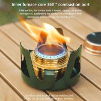 Estufa de Gas Portátil para Cocina Potencia Ajustable Quemadura al Aire Libre de 360 Grados - details 1