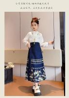 Falda Ma Mian para niñas, ropa estilo Tang, nuevo estilo de hadas de verano Hanfu, vestido súper hermoso, estilo occidental - details 16