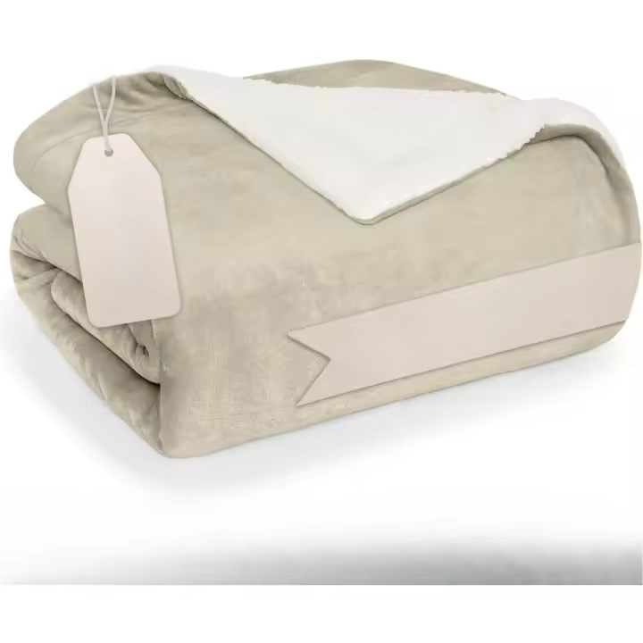 Mantas Blumtal para Sofá Suaves de Sherpa y Franela 100% Microfibra Tamaño 230 x 270 cm - 1