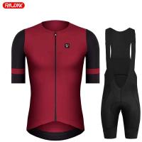 Aero Professional Conjunto de Ropa de Bicicleta para Hombre, Suéter de Manga elástica Transpirable, Rojo, Bicicleta de Montaña y de Carretera, Verano - details 0