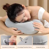 Almohada de Viaje Inflable en Forma de U Almohada de Apoyo para el Cuello Portátil para Dormir y Inflar - details 2